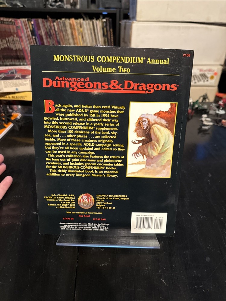 Vintage Advanced D&D, 2158, Monstrous Compendium Annual Volume Two