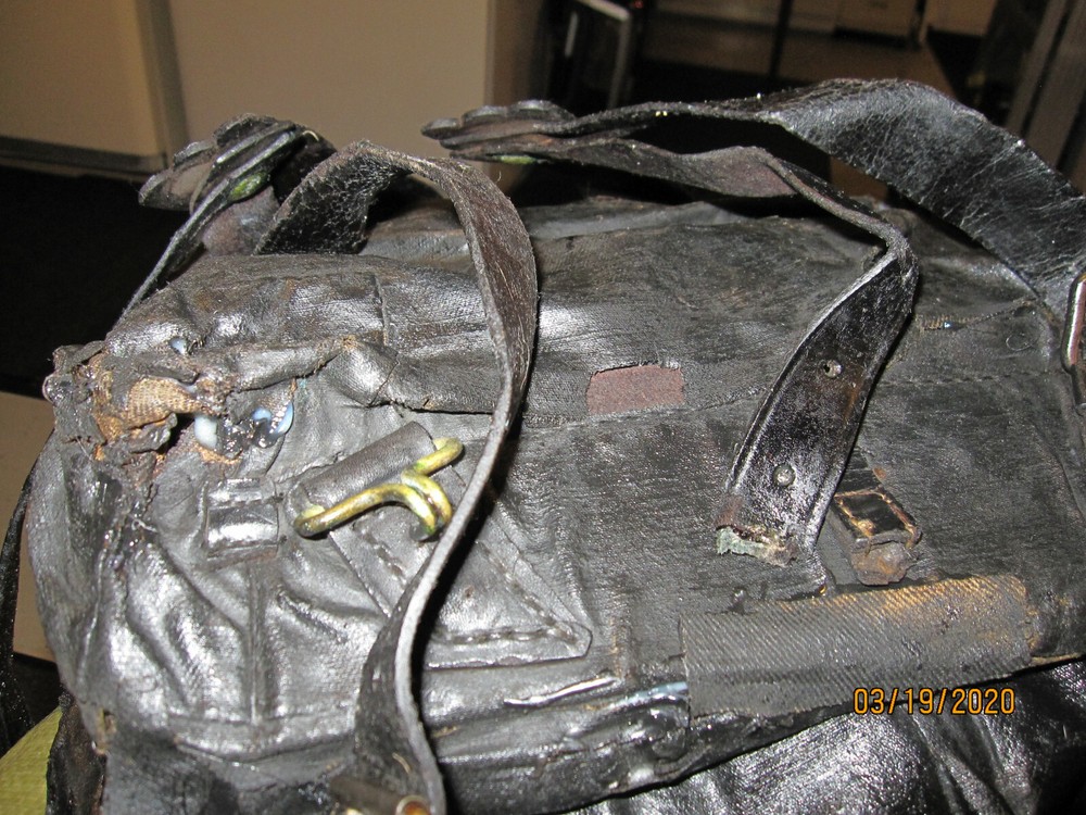 Original tarred Civil War Knapsack in display condition
