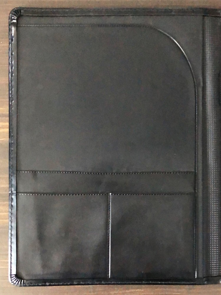 Vintage Kronos Black Notepad Portfolio Holder