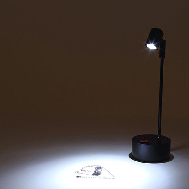 3W LED Portable Desk Light Battery-Powered Pole Lamp Picture Spotlight Button