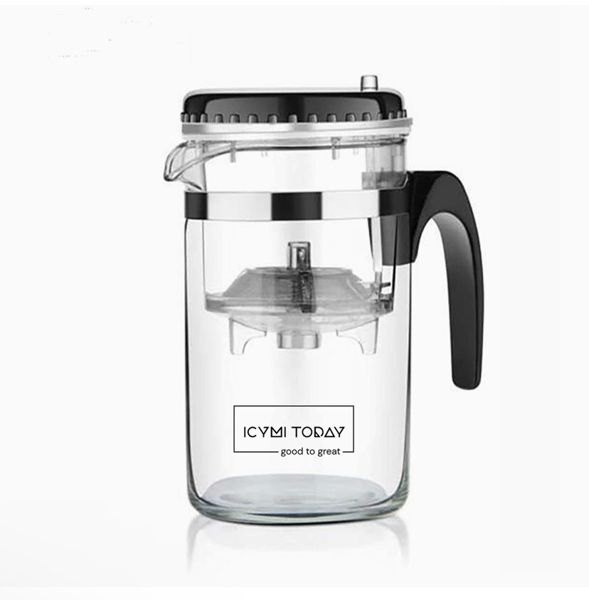 One button filtering coffee / tea infuser. -ICYMI TODAY GOOD TO GREAT