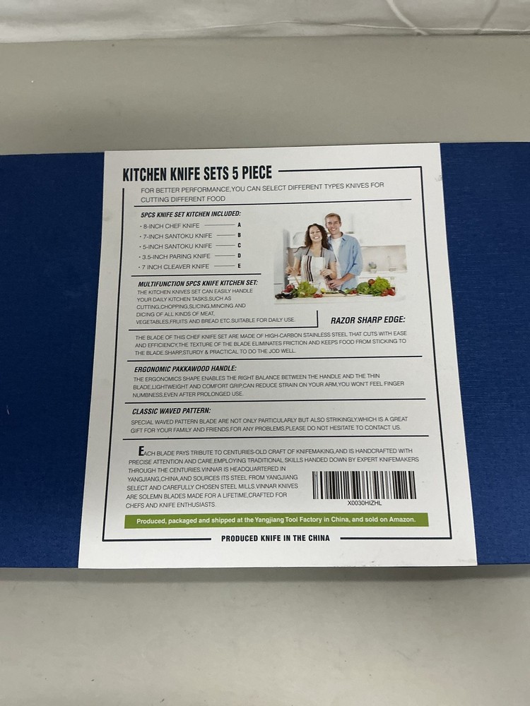 VINNAR Chef Knife Set, 5 Pieces