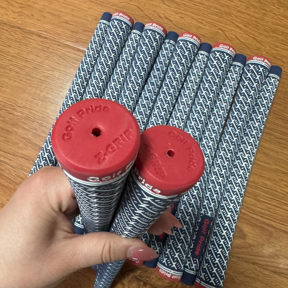 US 13-Piece Set Golf Pride Z-Grip Red Lightning Pattern Golf Grip Midsize
