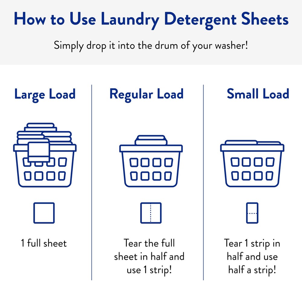 The Clean People Laundry Detergent Sheets - Soap - Ultra 32 Count