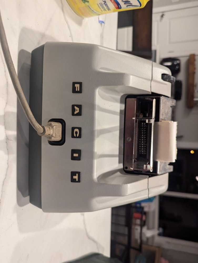 Vintage FACIT Model 1218 Electro Mechanical Calulator Adding Machine 1969 WORKS!