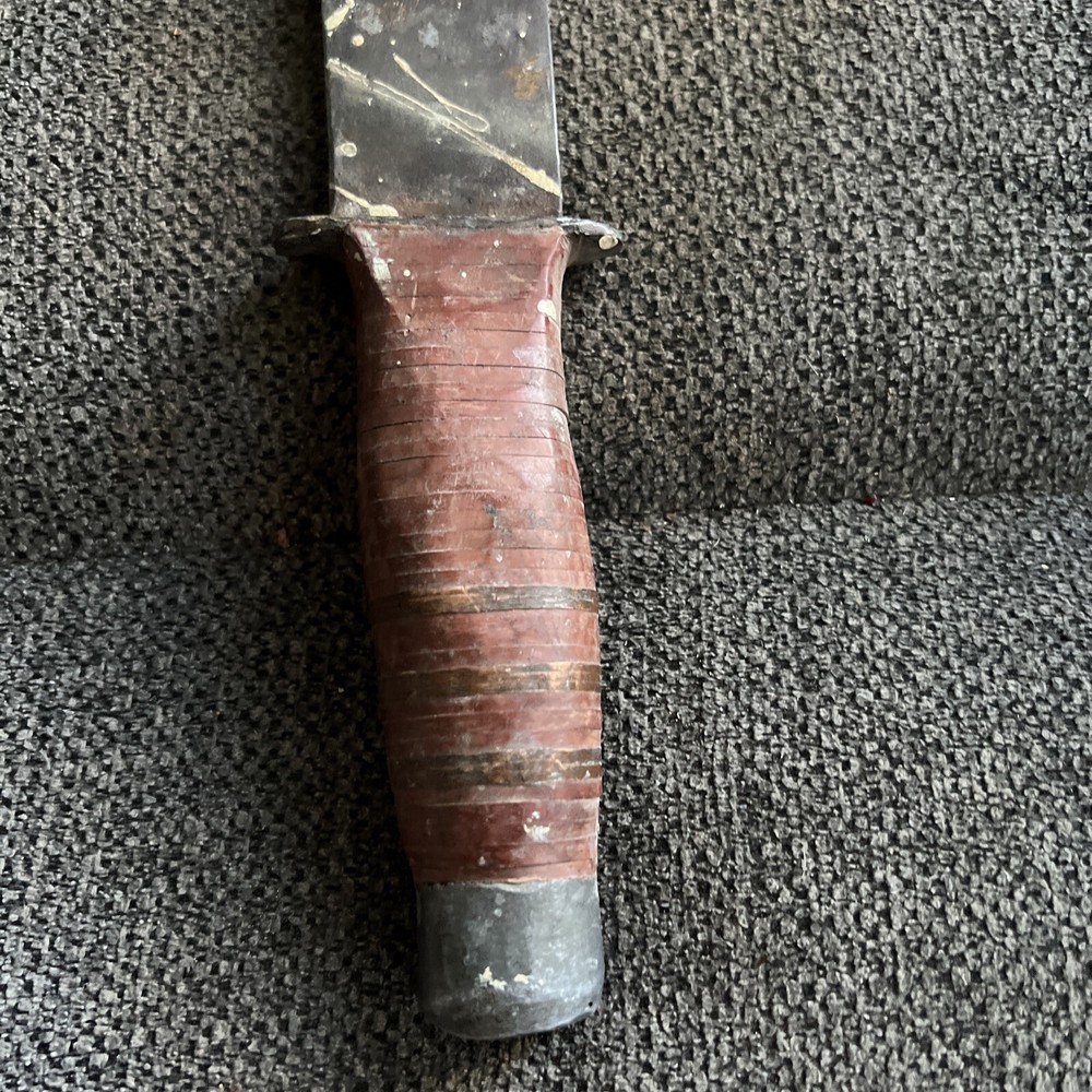 Vintage WWII Combat Survival Fixed Blade Heavy Knife