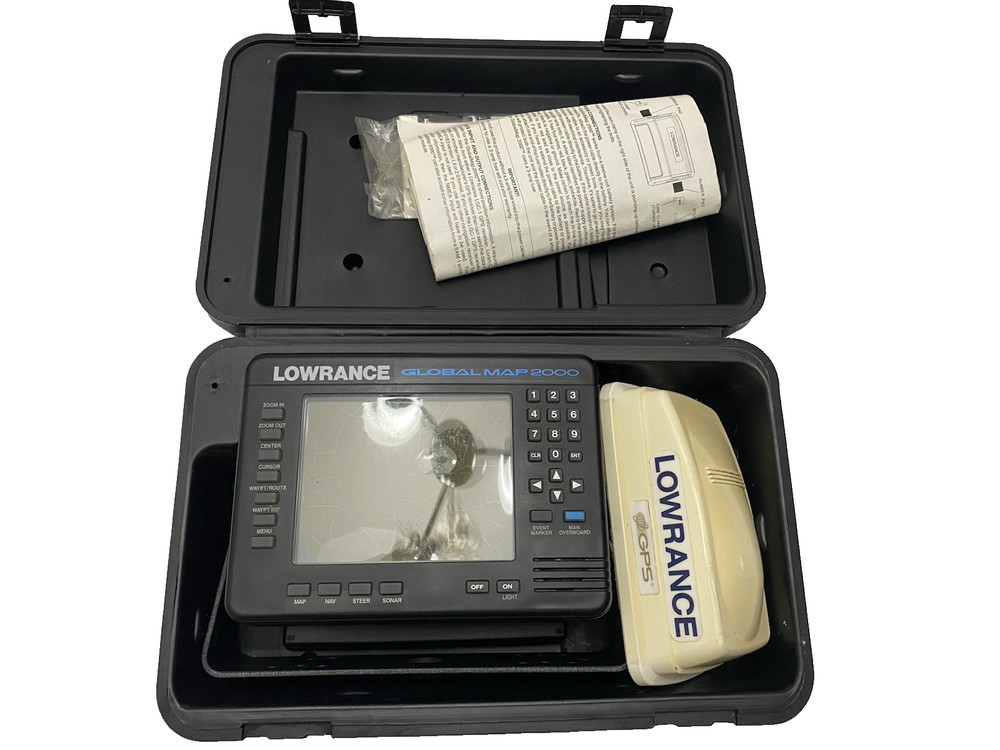 Lowrance GlobalMap 2000 Marine GPS Chartplotter Navigation Global Map Eagle