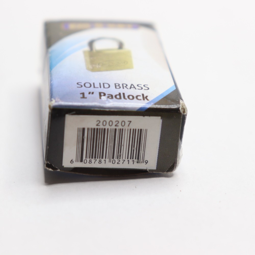 Em-D-Key Pad Lock Solid Brass 1" 200207