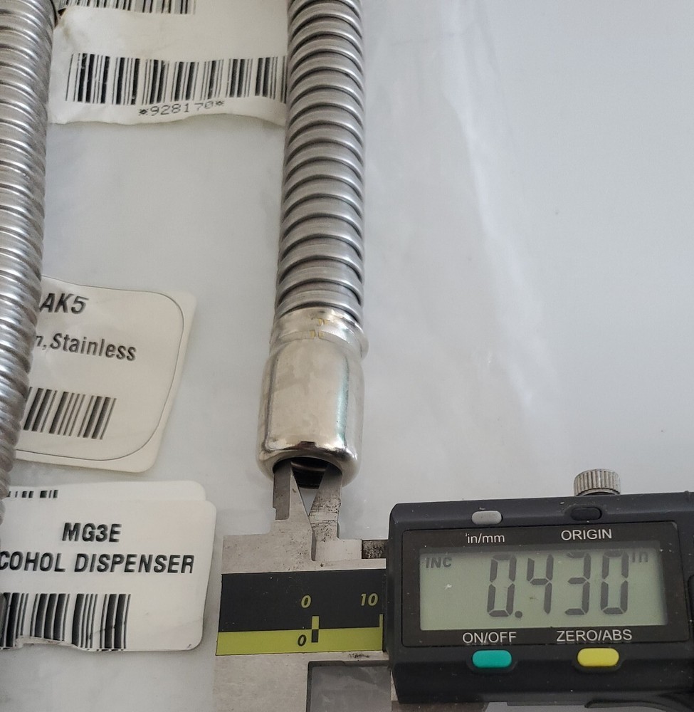 *NEW* LOT OF 3 Justrite Flexible Faucet Extensions Stainless Steel + Warranty!