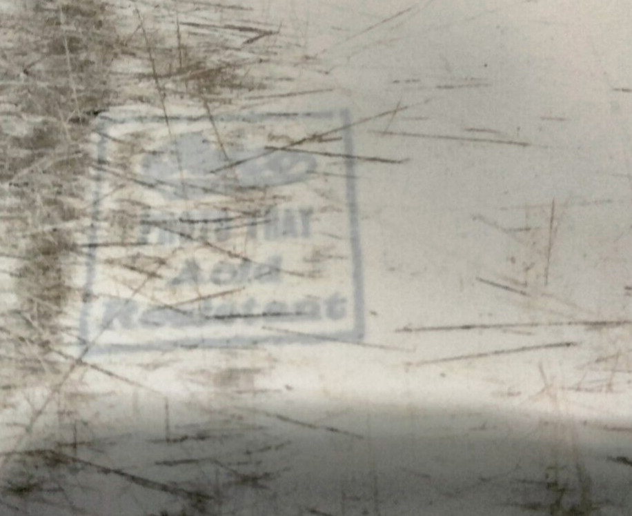 Enamelware White & Blue Rectangle PHOTO FILM PROCESSING TRAY Vintage