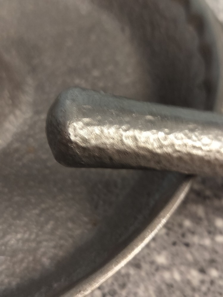 Vintage Cast Aluminum Nutcracker Bowl With Mallet Hammered