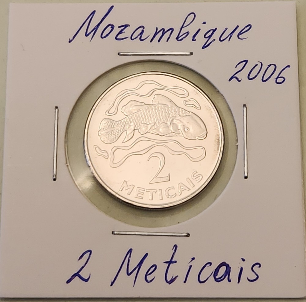 Mozambique coin, 2 Meticais,  2006