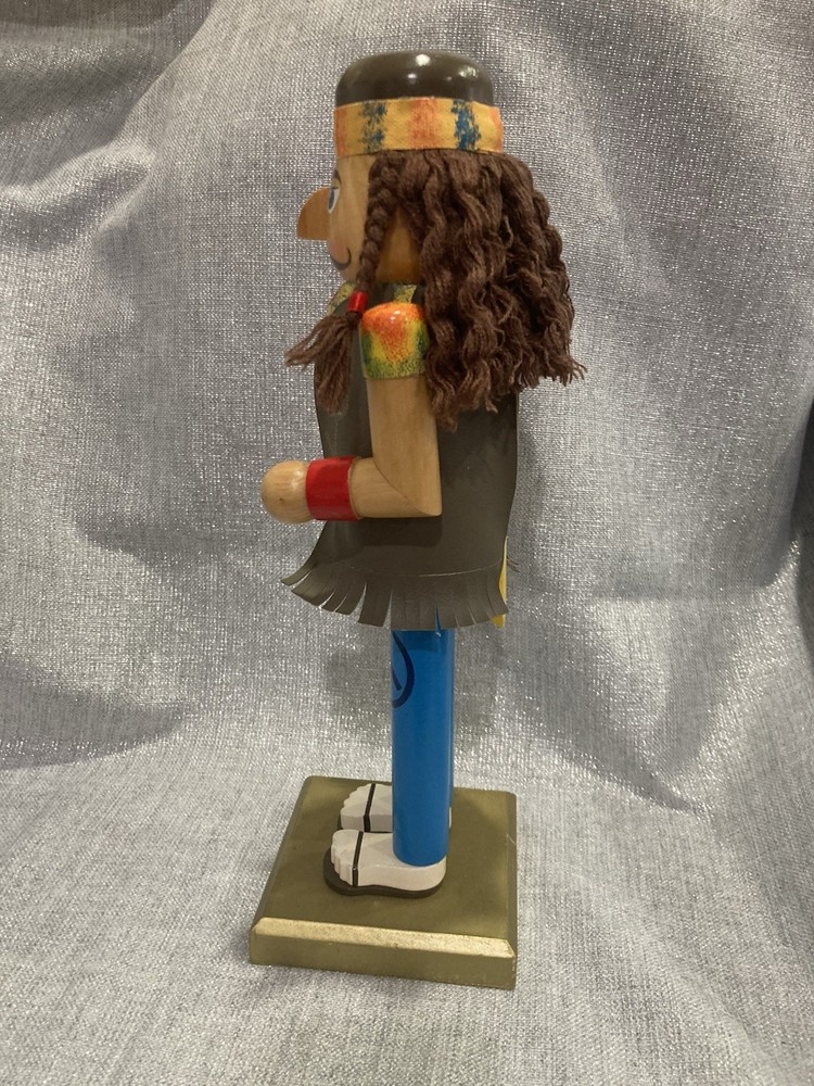 14” Tall Hippie Nutcracker 2009 Limited Edition Great Condition