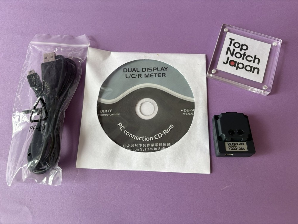 USB Conversion Case and CD-ROM for LCR Meter DE-5000 New