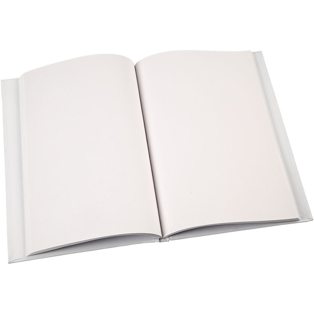 Notebook, A5 15x21 cm, white, 1 pc