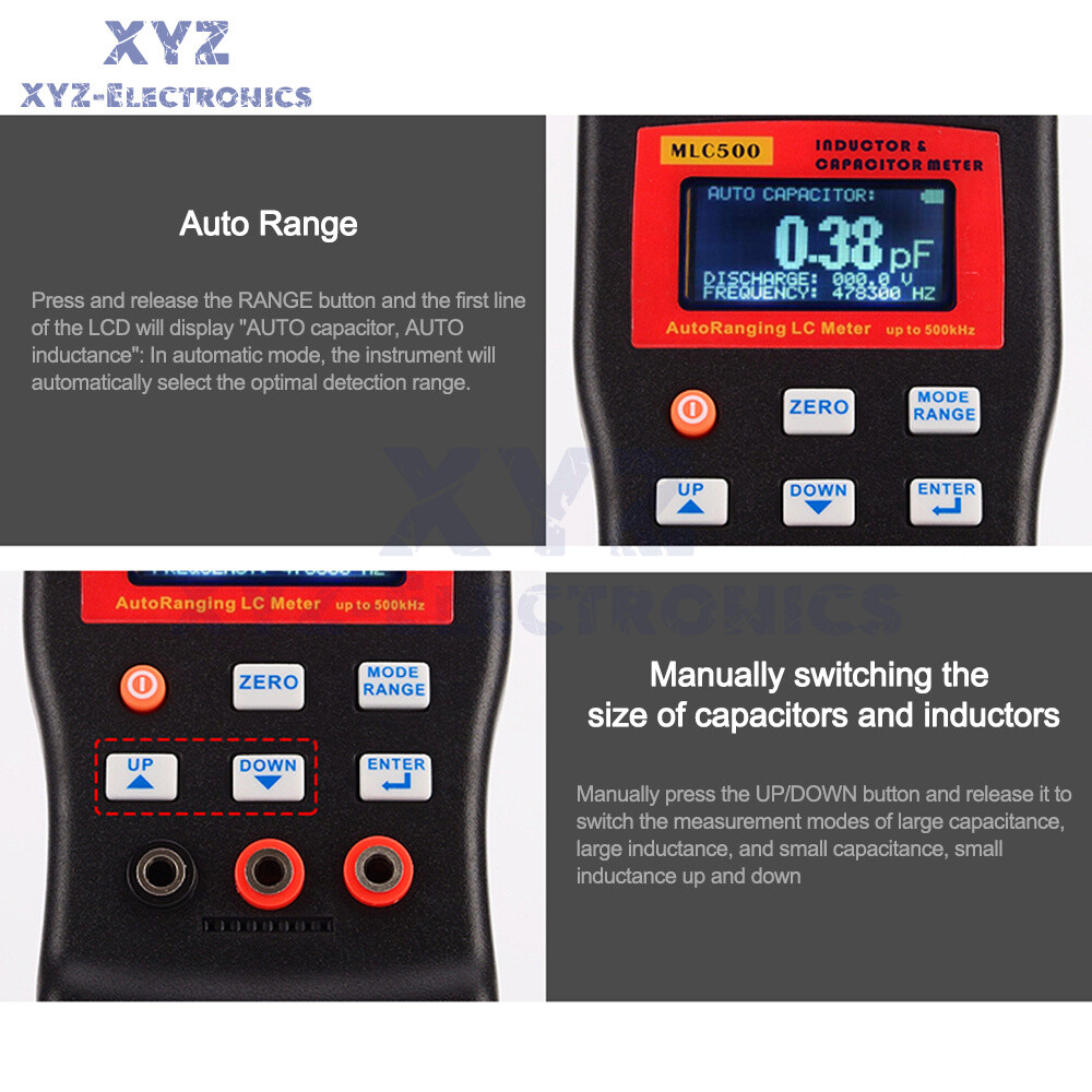 MLC500 Auto Range LCR Capacitance Inductance Meter Digital Capacitance Tester