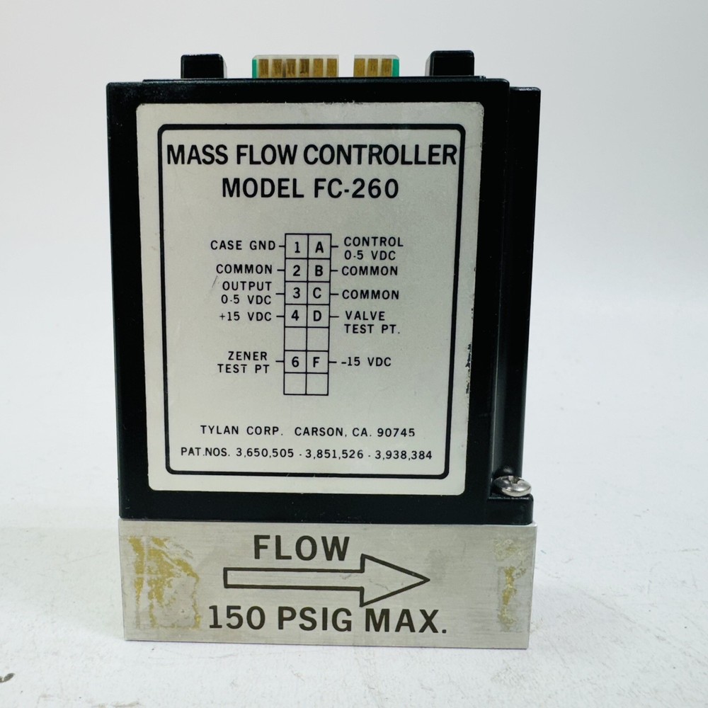 TYLAN FC-260 Mass Flow Controller 500 SCCM, HCL