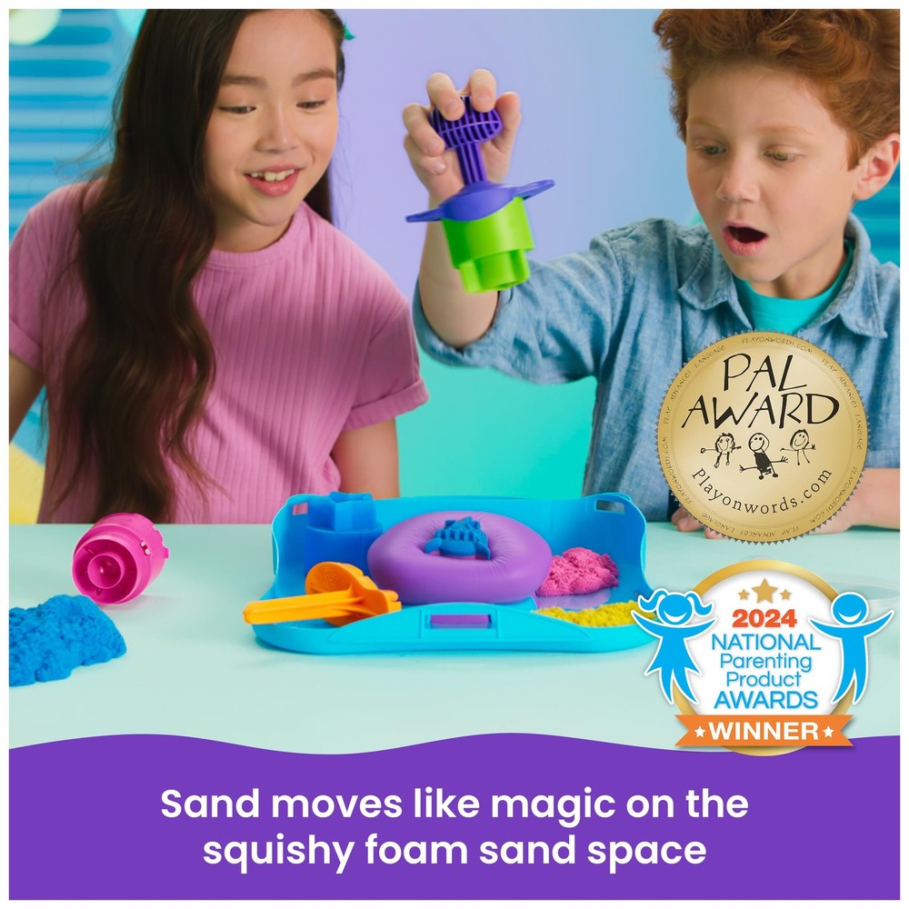 Kinetic Sand, SquishMotion, Easter Basket Stuffers, Includes 1lb Moldable Pla...