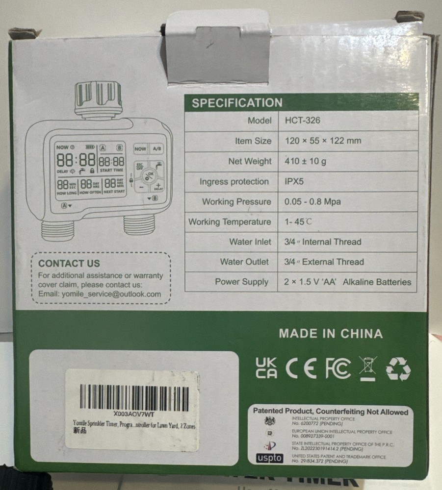 Yomil Sprinkler Timer