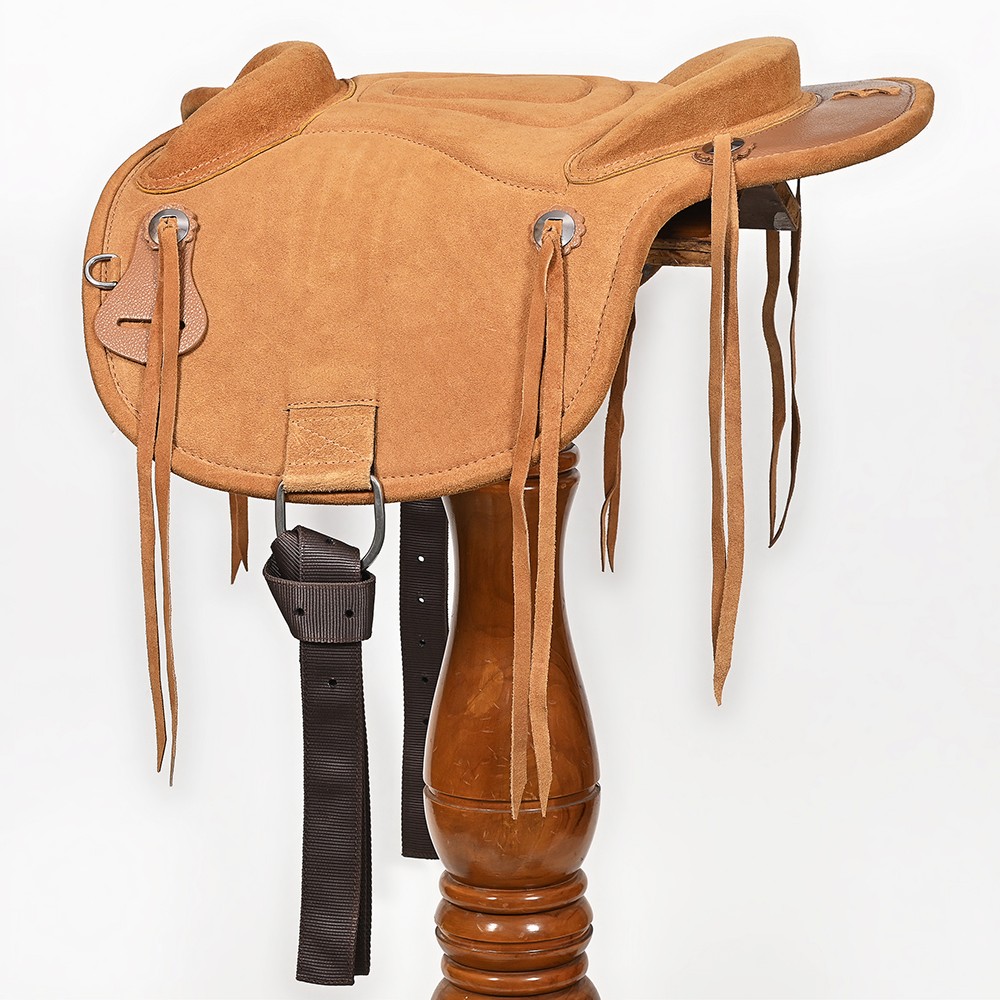 HILASON Western Baretek Bareback Pad Horsemanship Treeless Leather Black |