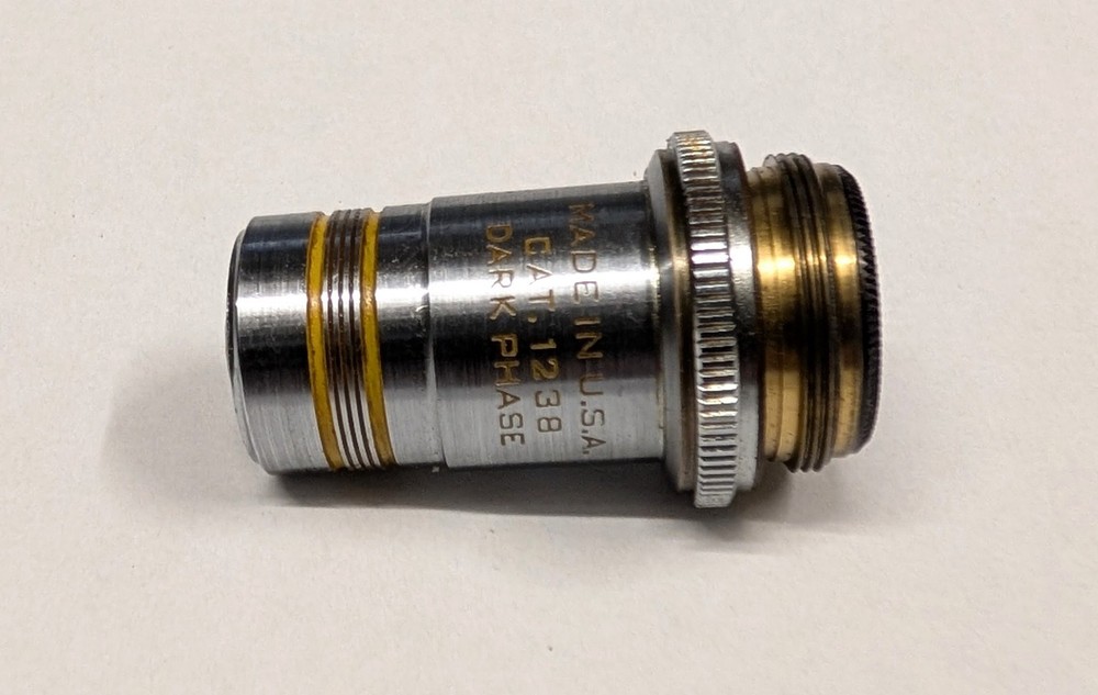 AO Spencer 45X Achromat Dark Phase Microscope Objective