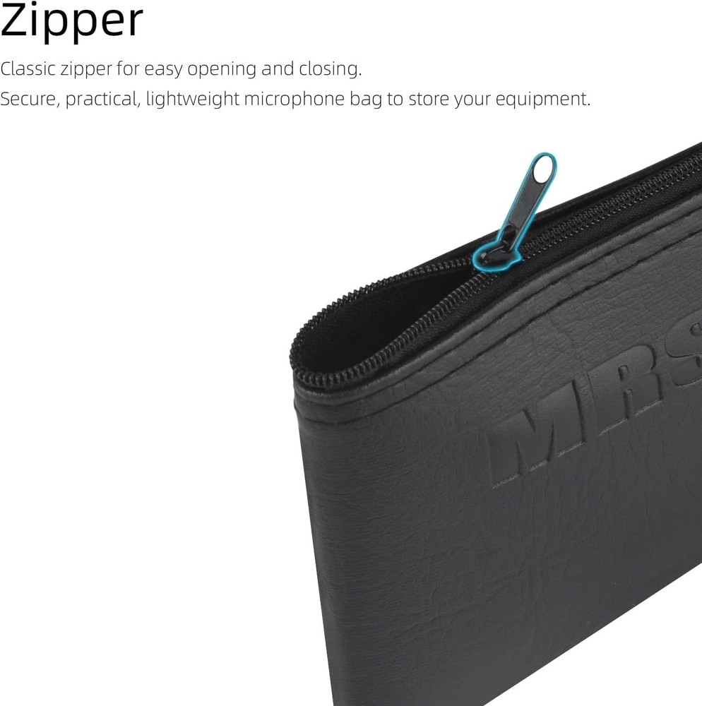 Multipurpose Leather Microphone Bag - Perfect Accessory Storage Solution