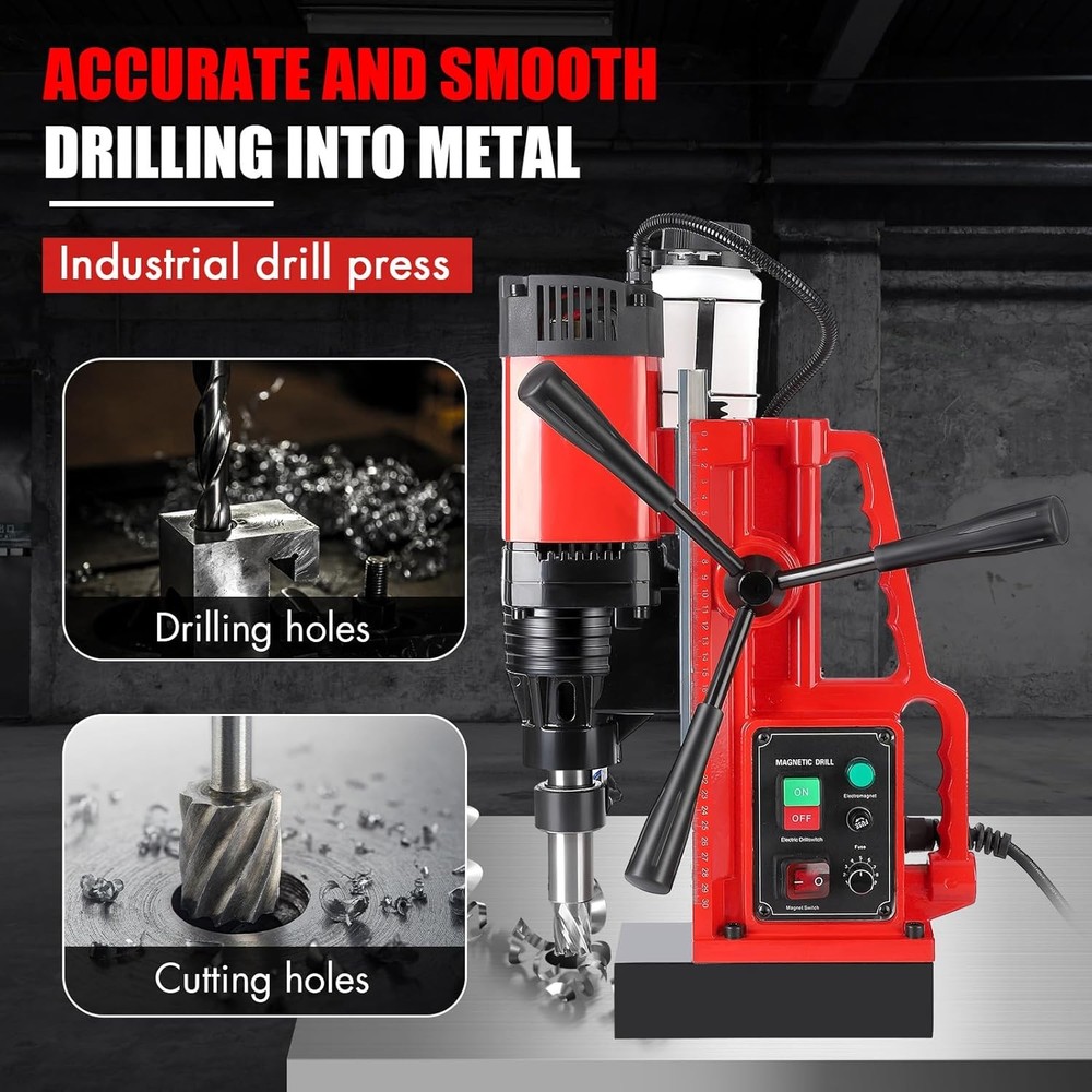 Mag Drill Press, 2" Boring Diameter 50 Single Track Speed ​​​​Adjustable Power