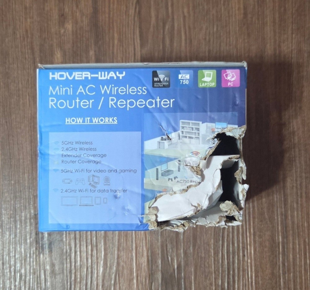 HOVER WAY AC750 MINI AC WIRELESS ROUTER/REPEATER