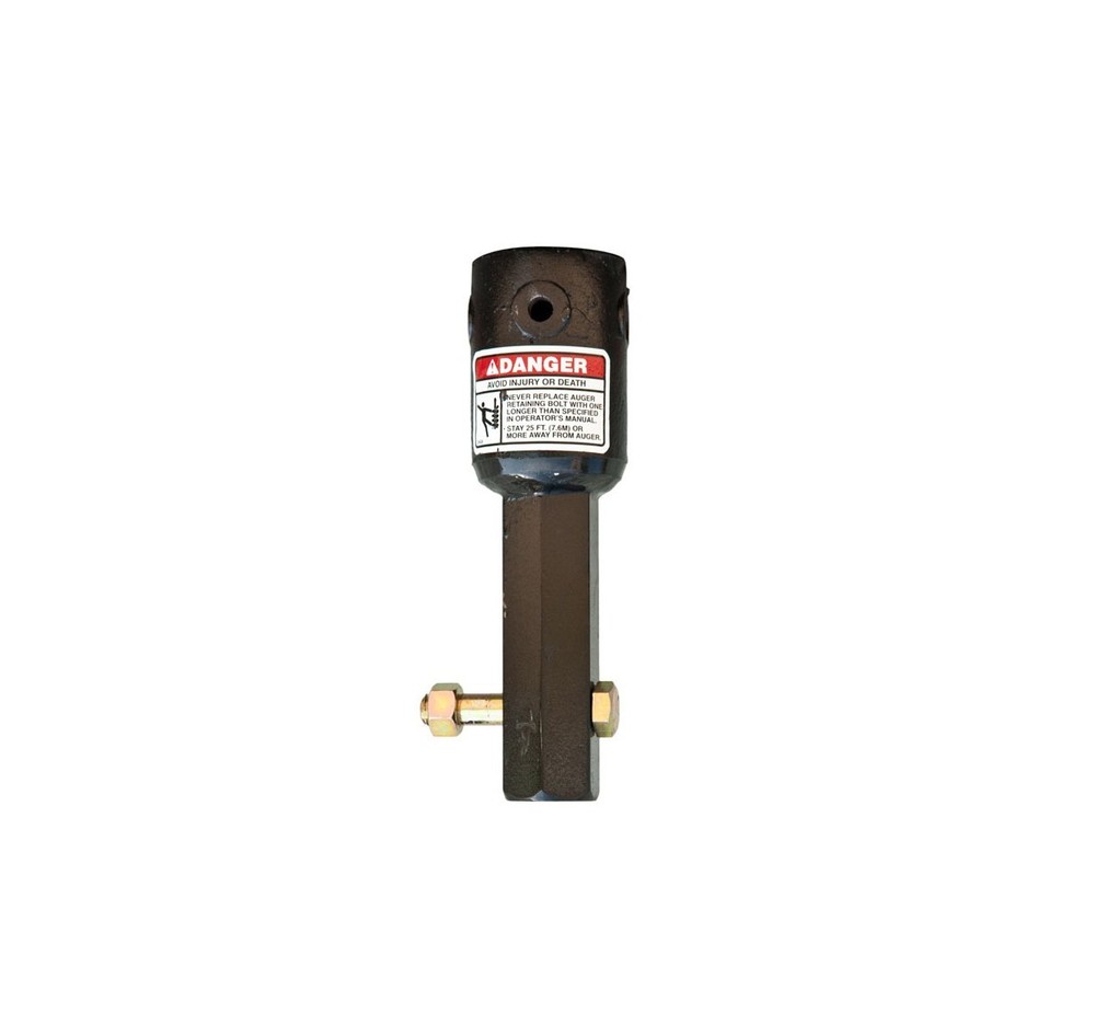 2" ROUND TO 2" HEX AUGER ADAPTER