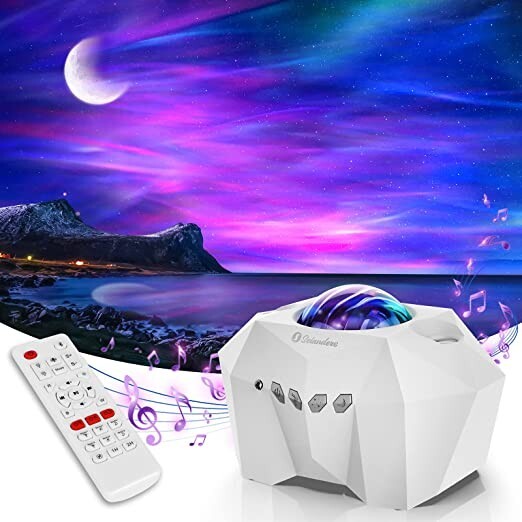 Aurora Lights Star Projector Galaxy Remote Control Night Light Bluetooth Speaker
