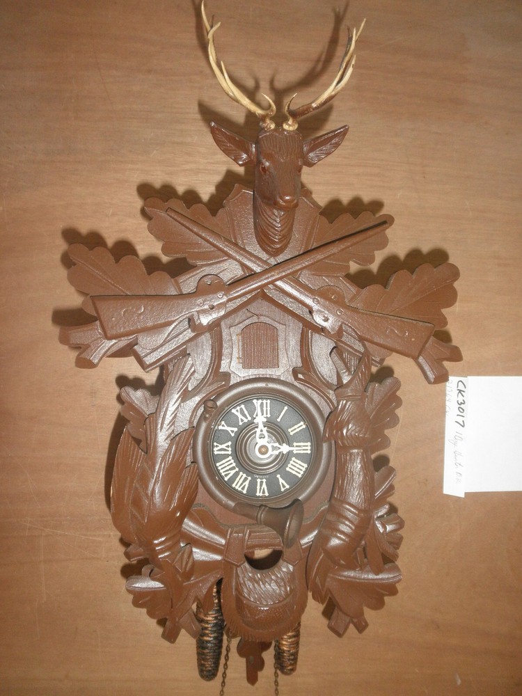 Cuckoo Clock German BK Black Forest working Hunter 1 Day CK3017