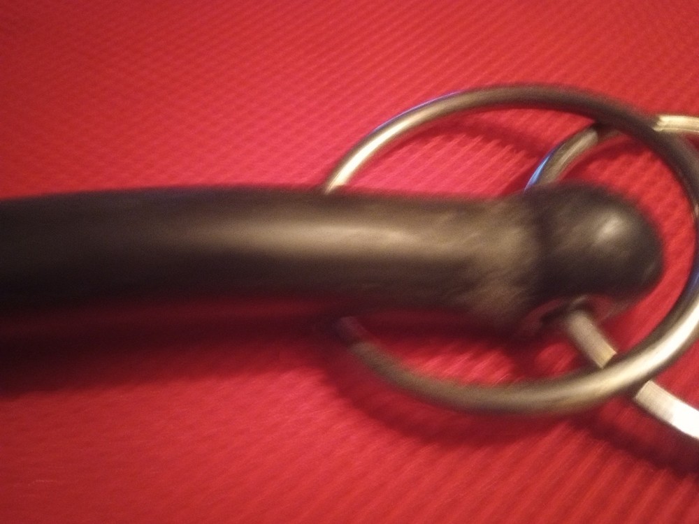 6" Mullen 3/4 Shank Solid / Hard Plastic Double Ring Bit Horse Equine