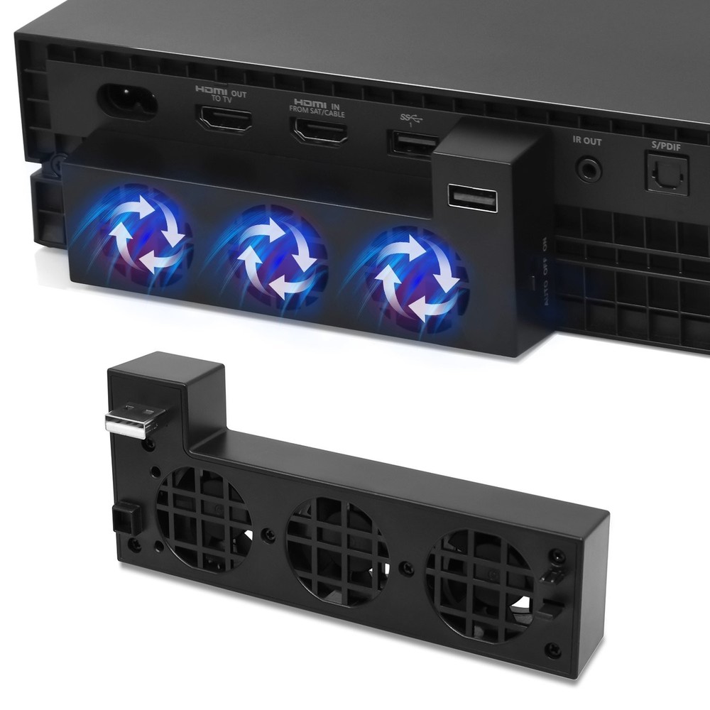 Compact USB Cooling Fan for Xbox One X - Easy Installation & Quiet Operation