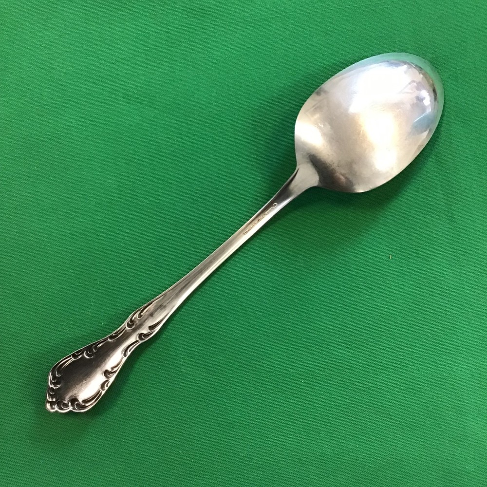Oneida Profile St Louis Stainless Flatware Pair (2) Vegetable/ Serving Spoons