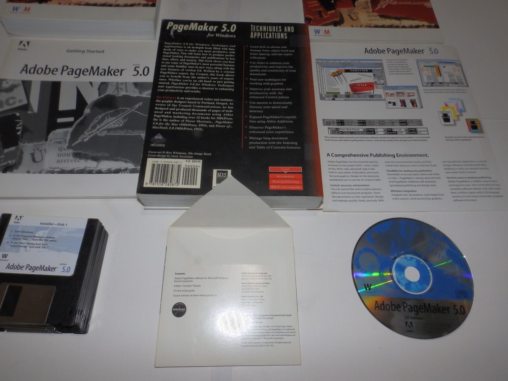 Vintage Software - Adobe PageMaker for Windows v5.0 / 6.0 / 6.5