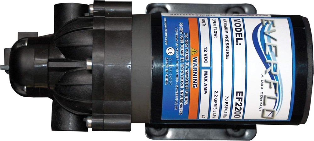 Versatile 12V Diaphragm Sprayer Pump - 2.2GPM, 70 PSI for Multi-Use Applications