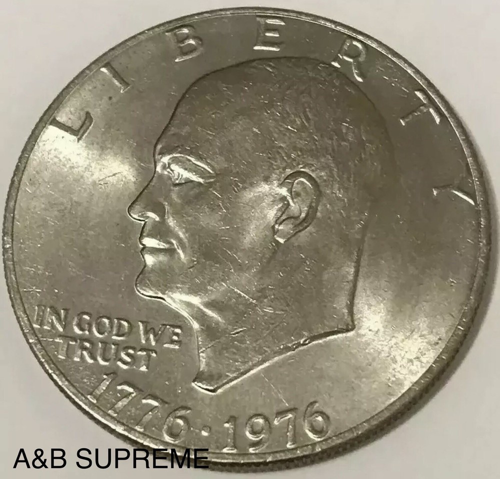 1976 Eisenhower Dollar Au Uncirculated Bicentennial