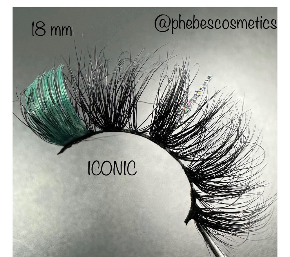 Glitter Mink Lashes, handmade 