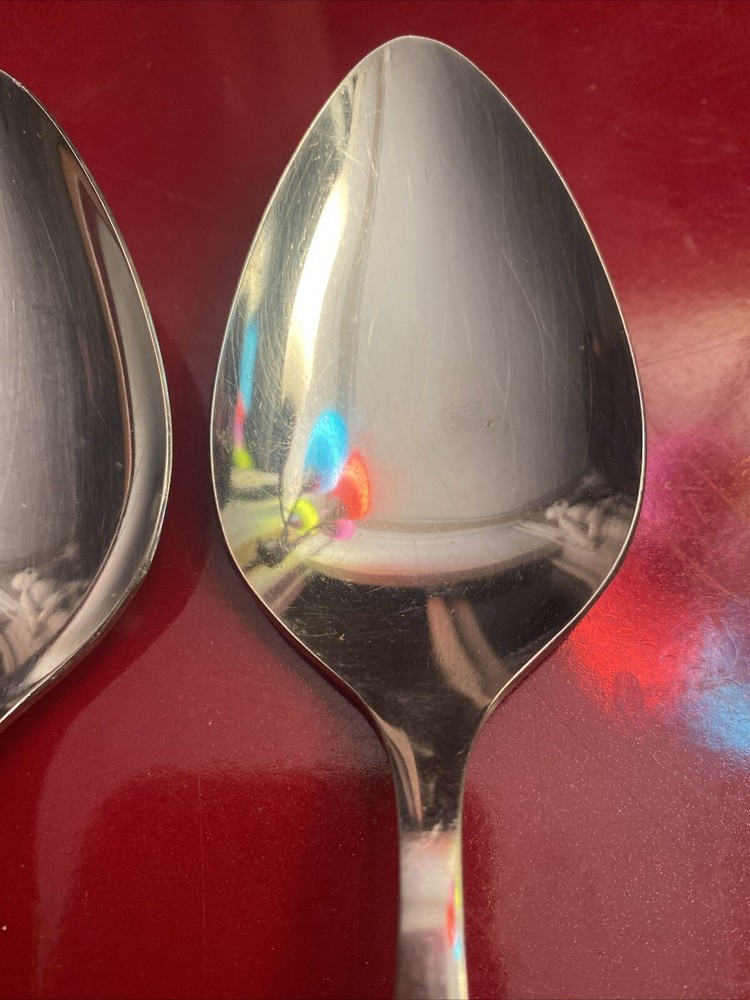 Oneida Distinction Deluxe HH Capri Flatware 3 Serving Spoons Vintage