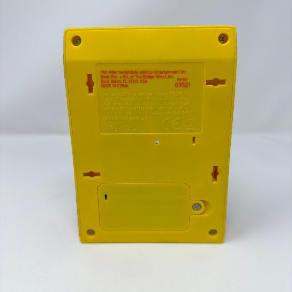 Pac-Man Mini Arcade Game Basic Fun Retro LCD Handheld Tested Working Used