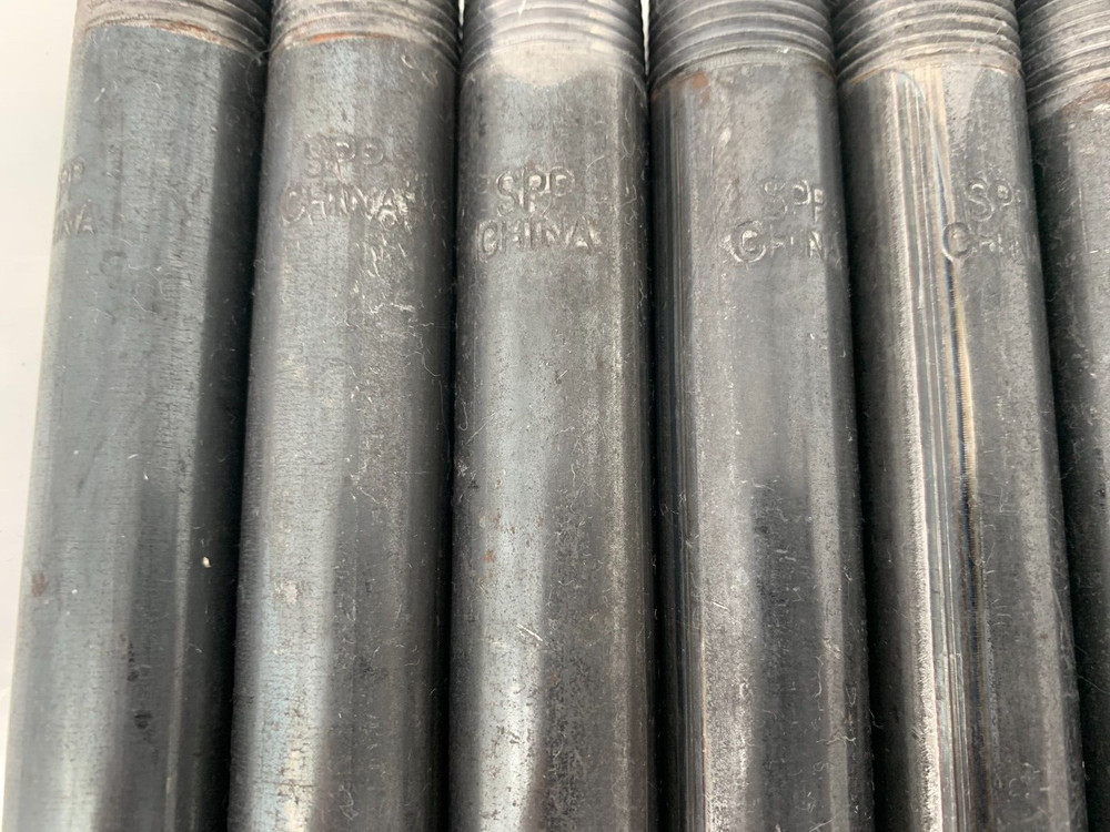 SPP 1/2" x 5-1/2" Threaded Both Ends Schedule 40 Black Carbon Steel Pipe PKG/7