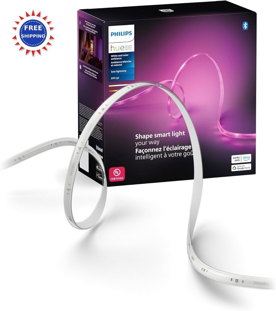 Philips Hue 16 Ft Smart LED Solo Lightstrip Base Kit - 1 Pack Indoor Control