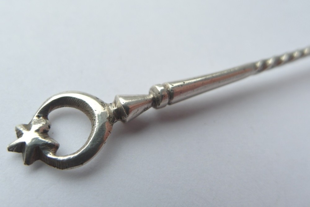 Rare Spice Spoon, 800 Silver G273