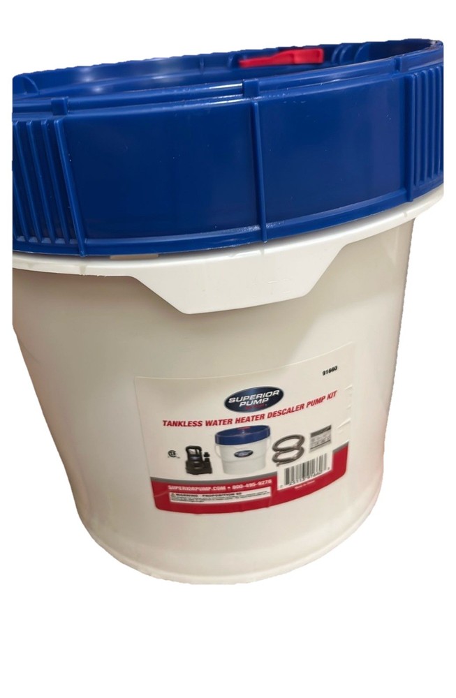 91660 Tankless Water Heater Descaler Pump Kit w/ Non-Toxic Descaler Solution FS