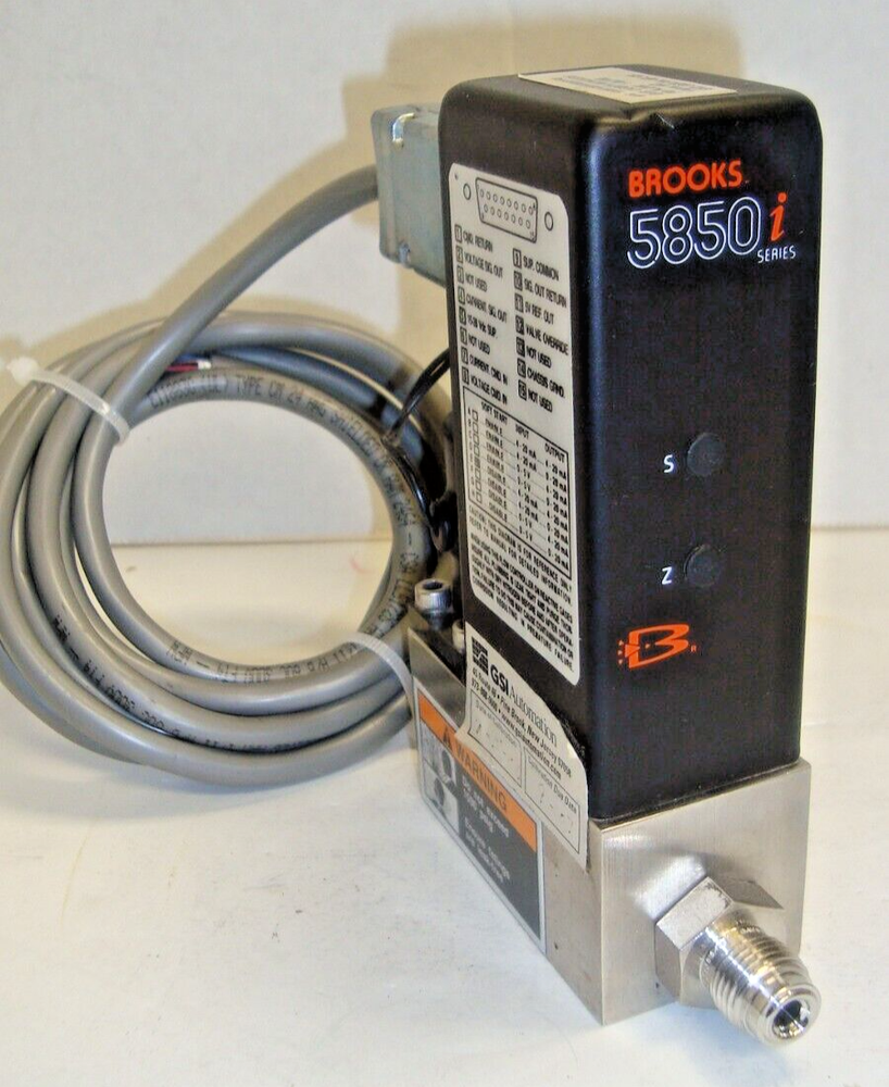 Brooks Mass Flow Controller, 5850i A1BG3T2BEA, with 4 ft Cable