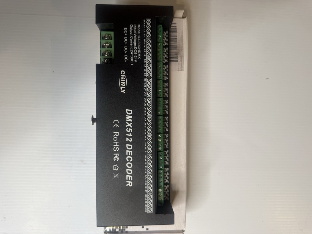 CHINLY RGB 30 channel DMX 512 Decoder dimmer DC9V-24V LED strip controller