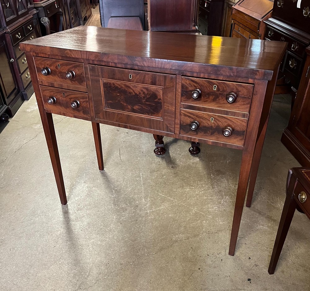 Antique Flame Mahogany Brandy Board - 19th Century Regency