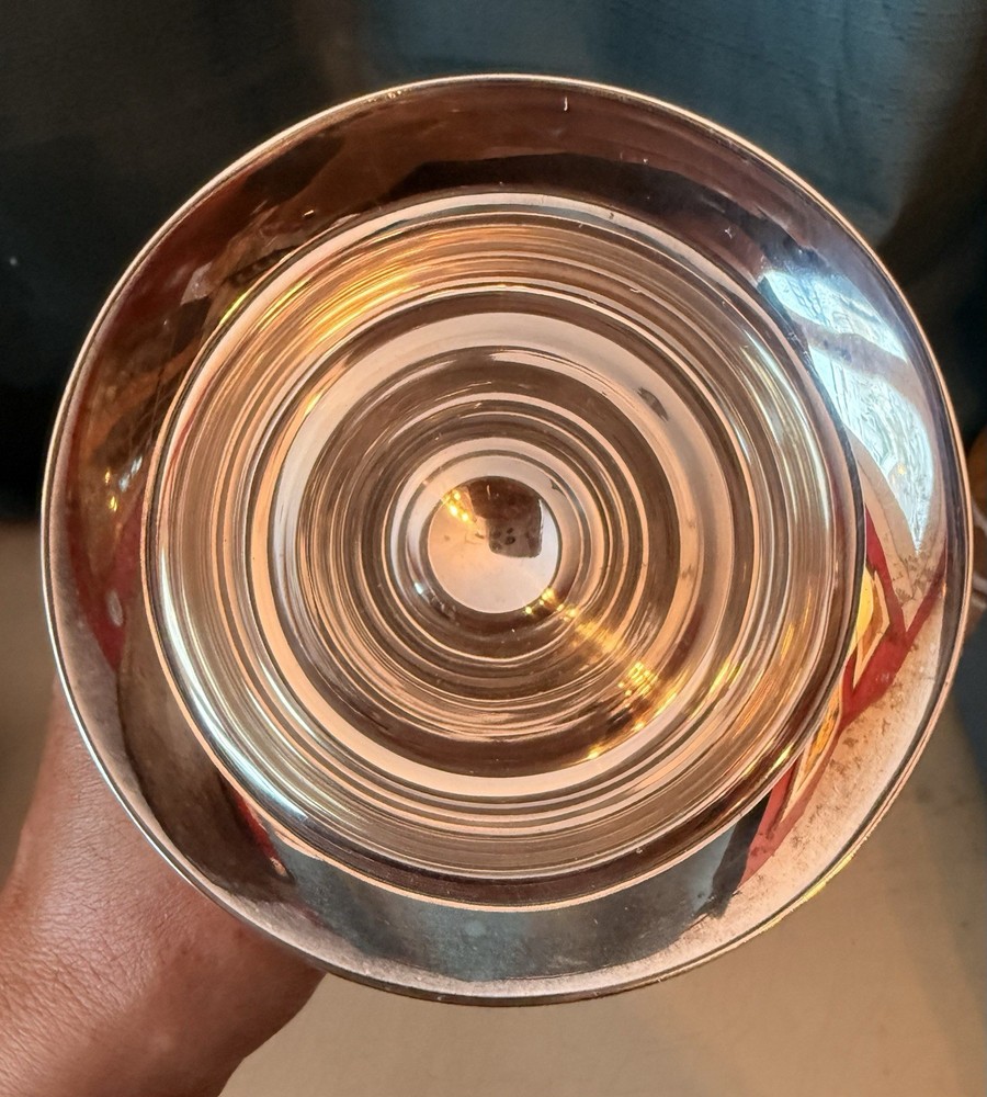 Silverplate Kiddush Cup and Saucer