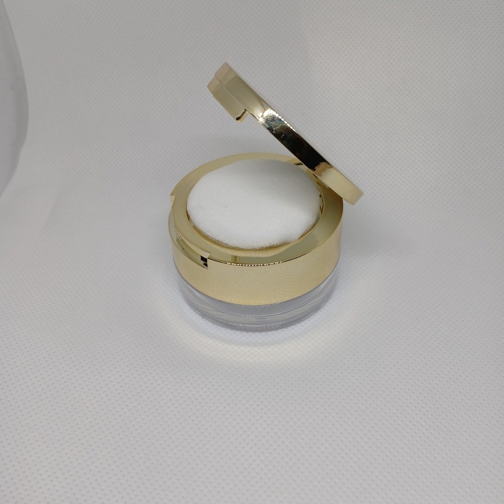 Gold Makeup Powder Container