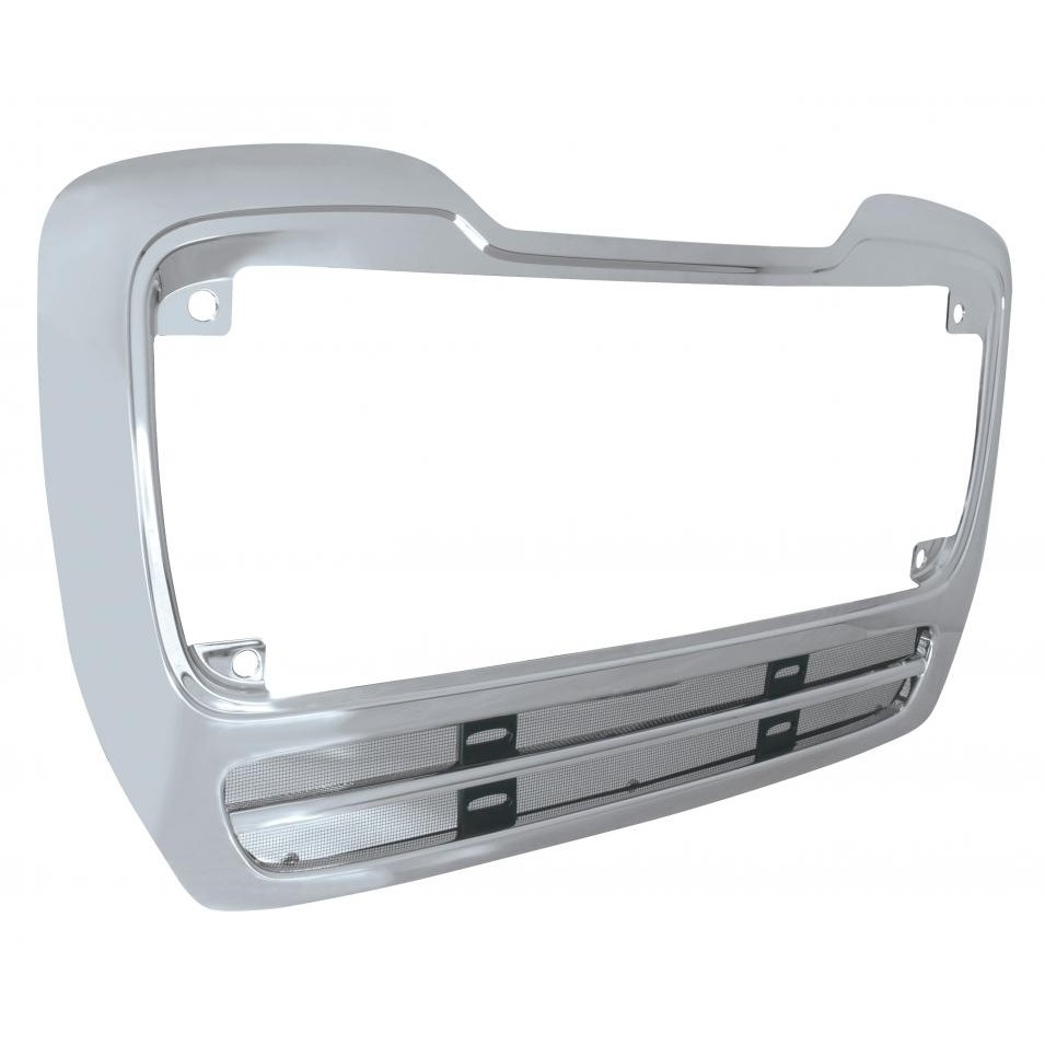 Freightliner M2 Grill Frame Surround with Bug Screen - Chrome